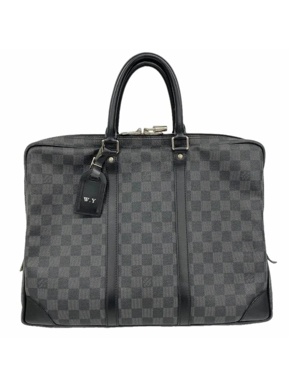 Louis Vuitton Briefcase Damier Graphite Porte Documents Voyage Black Gray